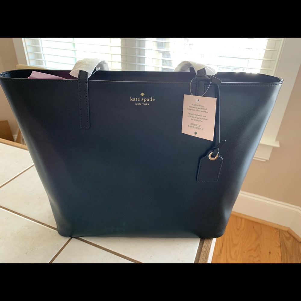NWT Kate Spade Black Medium Tote Janie